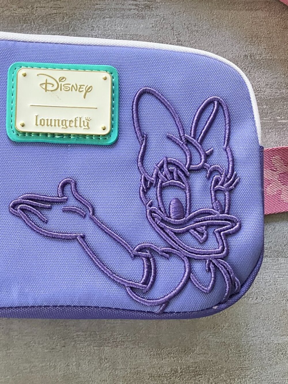 Daisy Duck 85th Anniversary Loungefly Hip Pack and Coin Purse
